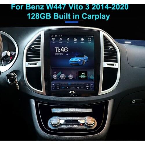 12.1INCH Tesla Style Vertical Screen Android 10.0 For Mercedes Benz Vito Car Radio Automotivo Multimedia Video Player Navigation