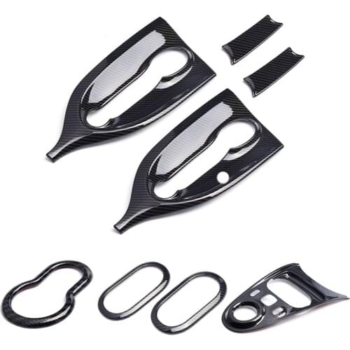 Car styling carbon style stainless steel decoration modified accessories For Mercedes Smart 453 Fortwo Forfour door decoration