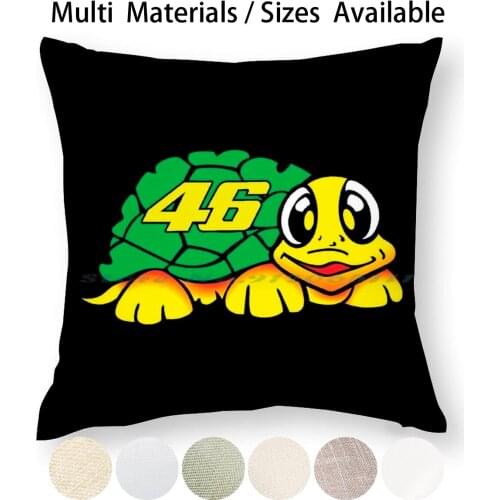 Turtle Pillow Case Throw Pillow Cover Cotton Linen Flax Helmet Motorbike Motorcycle Racing Racer Bike Enthusiast Race Lovers