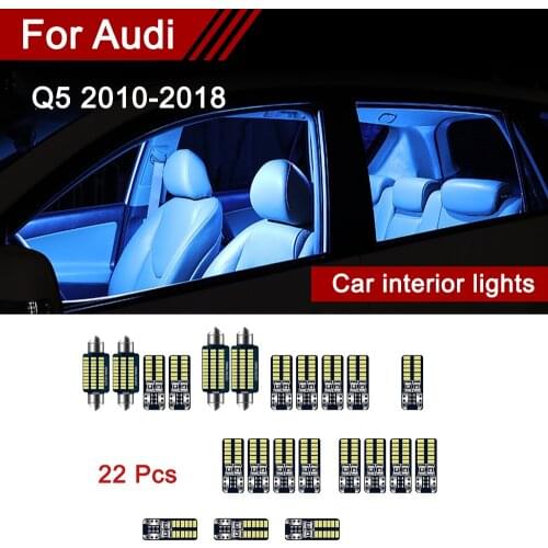 For Audi Q5 2010-2018 Car LED Bulbs Strobe light Interior lamp modification Trunk Lamp Car interior lights Accessories