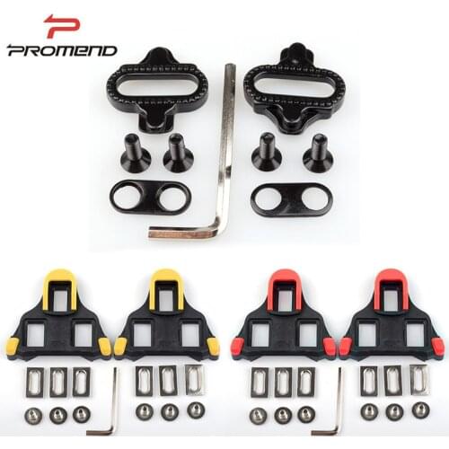PROMEND Road Bike MTB Bike Lock Shoe Lock Fo SPD-SL System LOOK System Plate Self-locking Foot Buckle Plate Bicycle Pedal Parts