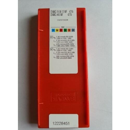 10PCS CARBIDE INSERT DNMG150612 MF4215