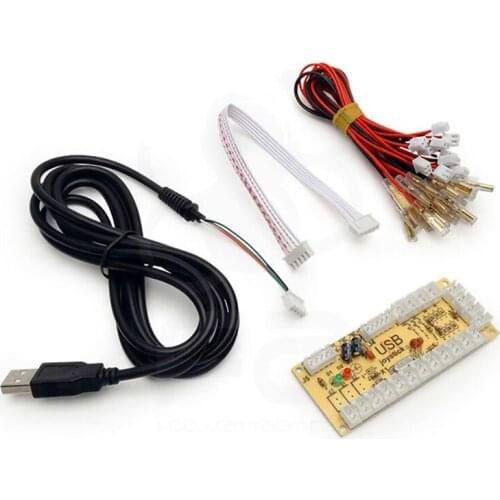 Set Of 3 Zero Delay Arcade Game Controller USB Encoder PC To Joystick For 5 Pin Joystick & 2.8Mm Button For Raspberry Pi