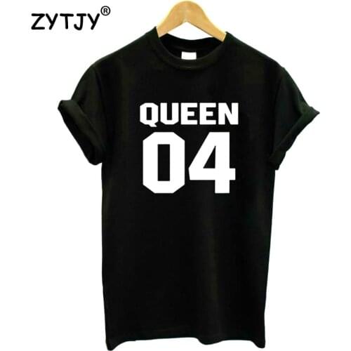 Queen 04 Letters Print Women Tshirt Cotton Funny t Shirt For Lady Girl Top Tee Hipster Tumblr Drop Ship HH-461