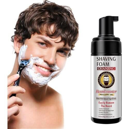150ml*4bottles Mens shaving cream, beard cleaning, shaving, refreshing skin care, shaving bubbles beard care cream