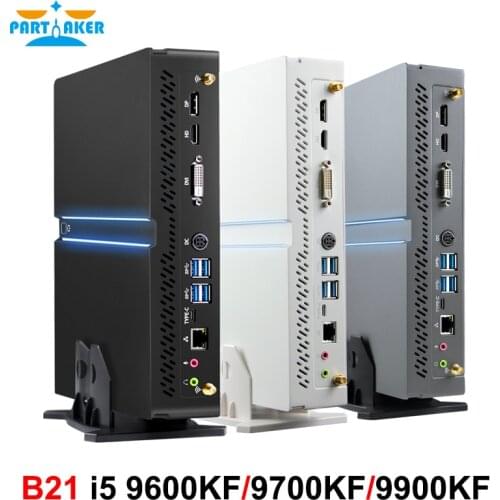 Partaker Mini PC Gamer Intel I9 9900KF i7 9700KF GTX1660S 1060 6G DIY Desktop Computer Cyberpunk PUBG Windows 10 2*DDR4 NVMe SSD