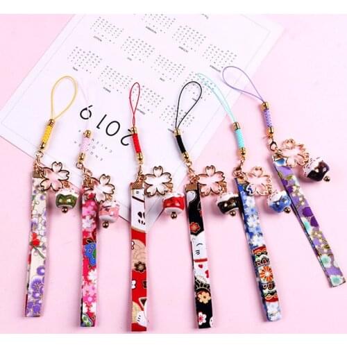 Fashion Japanese Cartoon Lucky Cat Keychain Women Men Bag Pendant Keyring Cute Commodity Lanyard Car Key Trinkets Key Chain Gift