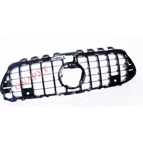 Plastic Front Bumper Grill Mesh Racing Middle Grill Center GT Vertical Bar 2020 For Mercedes-Benz AMG CLA 45 W118 C118