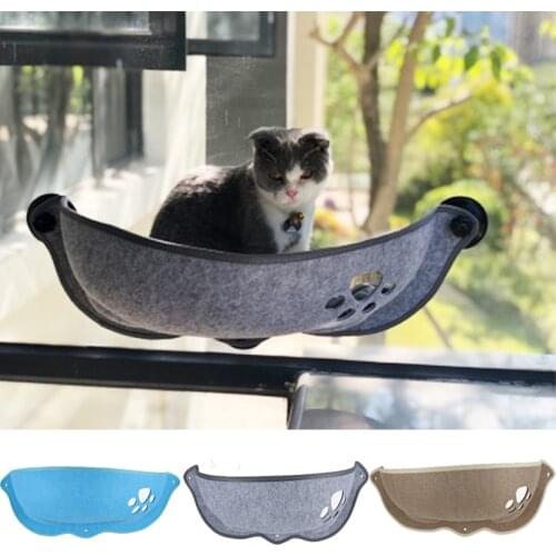 Hot Sale Pet Hammock Beds Bearing 20kg Cat Window Lounger Suction Hammock Pet Cat Window shelf Comfortable Cat Ferret Pet Bed