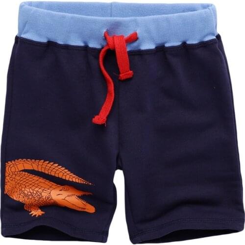 Jumping Meters New Summer Drawstring Boys Shorts With Animals Print Fashion Kids Short Pants