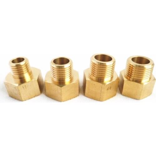 1/8" 1/4" 3/8" 1/2" BSP Threaded Male to Female M/F Threaded Brass Connector Coupler Adapter Brass Plumbing Pipe Fitting