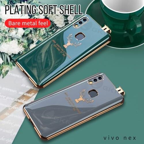 GKK Luxury Plating Lifting Soft Case For Vivo NEX UD 2 3 Case Anti-knock Full Protective Cover For Vivo NEX UD 2 3 Fundas Coque