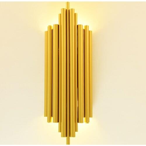 Nordic wall lamp bedroom lights lighting gold home wall decor stairs led light up down kitchen corridor wall sconce wandlamp