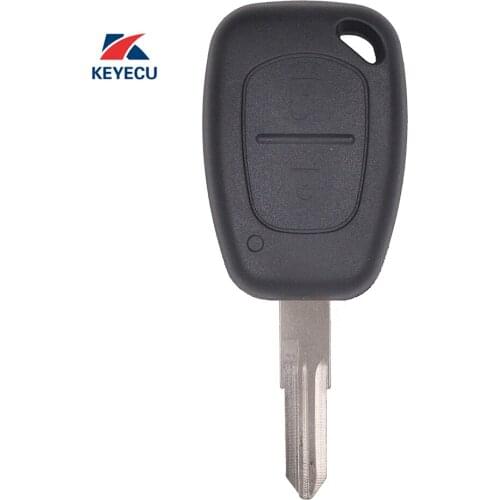 KEYECU Replacement Remote Car Key Fob 2 Button 433MHz PCF7946 for Renault Kangoo 2003-2008