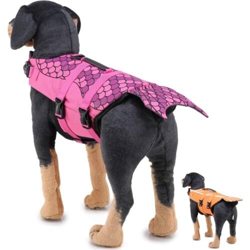 Pet Life Vest For Swimming Pool Dogs Swimsuit Life Jacket Pet Mermaid Reflective Swimsuit Whale Dog Life Jacket Training