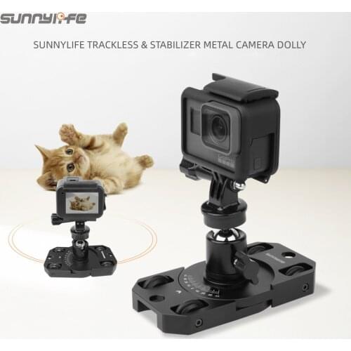 Stabilizer Trackless Camera Dolly Metal Bracket for Gopro/OSMO Action/ OSMO Pocket/Insta360 Sports Camera Accessories