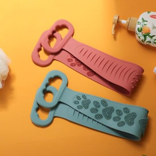 Rubbing Back Brushes Bath Towels Magic Silicone Mud Peeling Body Massage Shower Extended Scrubber Skin Clean Shower Brushes