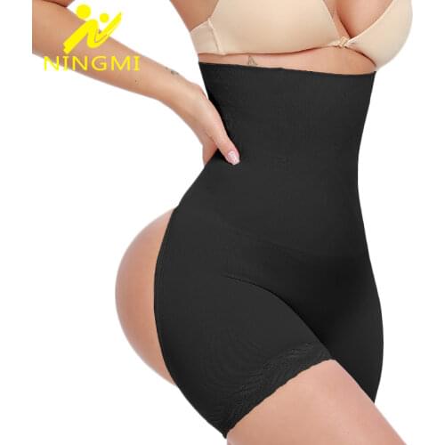 NINGMI Tummy Control Panties Women Slimming Underwear Sexy Butt Lifter Panty Slim Body Shaper High Waist Trainer Shapewear Short