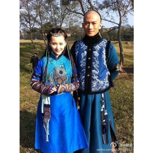 TV Play Actress Costume Drama Beauty No Tears Mongolian Princess Costume Womens Costume Winter Clothes Cosplay