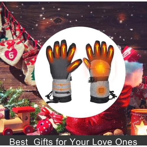 Outdoor sports Electric Heated Gloves Rechargeable Winter Warm Gloves for Skiing Snowboard Cycling hiking 2500mAh Heating Gloves