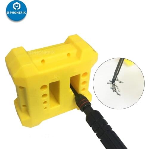 Yellow Magnetizer Demagnetizer Screwdriver Magnetic Degaussing Pick Up Hand Tool magnetize or demagnetize the screw-driver tips