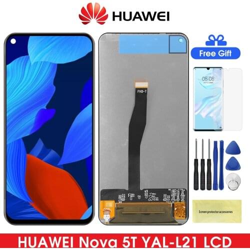 6.26'' Nova 5T Lcd For Huawei Nova5T Lcd Display Touch Screen Digitizer Assesmbly For Nova5T AL-L21 L61A L61D L71A Lcds