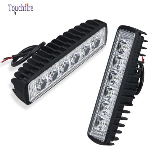 1pcs 18w DRL LED Work Light 4WD 12V for Off Road Truck Bus Boat Fog lamp CarLight Assembly ATV Daytime Running
