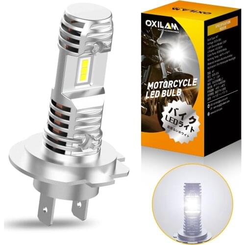 1Pcs Motorcycle H7 LED Headlight For Honda Harley MSX 125 PCX 125 CB400 8000LM Para Moto Lightings Bulb Headlamp 12V 6000K White