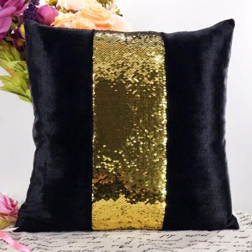 45*45cm Magic Square Bronzing Mermaid Sequin Cushion Cover Reversible Pillowcase Party Hotel Home Sofa Decor Throw Pillow Cover