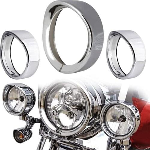 7-Inch Motorcycle Sun Visor Headlight Decorative Ring Turn Signal Lamp Brim Decorative Ring