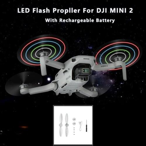 STARTRC DJI Mini 2 LED Flash Propeller Rechargeable Battery Folding Propellers for DJI Mavic Mini 2 Drone Accessories