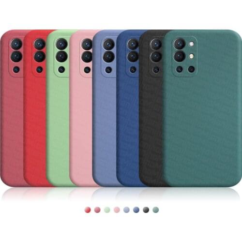 For Oneplus 9R Case Liquid Silicone Soft Back Cover One Plus 9 Pro 9R TPU Shockproof Bumper Ultra-thin Phone Case For Oneplus 9R