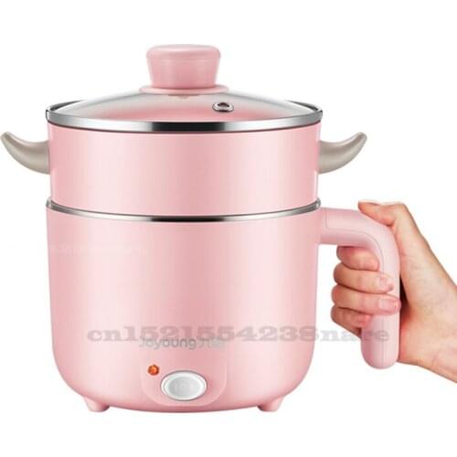 Electric Cooking Pot Dormitory Students Pot Multi-functional Small Power Integrated Double-deck Small Household Electric Hot Pot