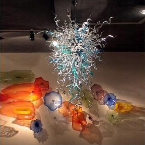 European Style Murano Glass Chandelier Lightings Energy Saving for Wedding Decor