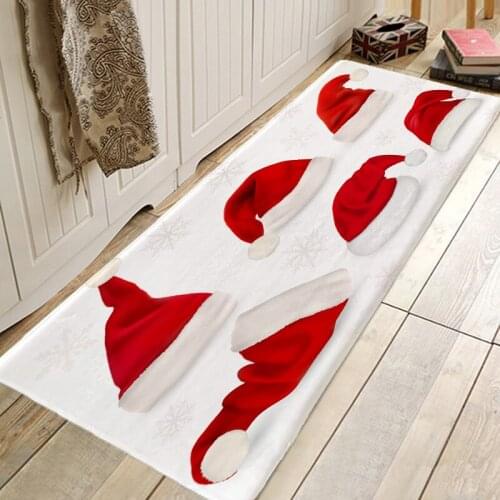 Christmas Decoration 3D Rug Hallway Carpets and Rugs for Bedroom Living Room Carpet Kitchen Bathroom Anti-Slip Floor Mats