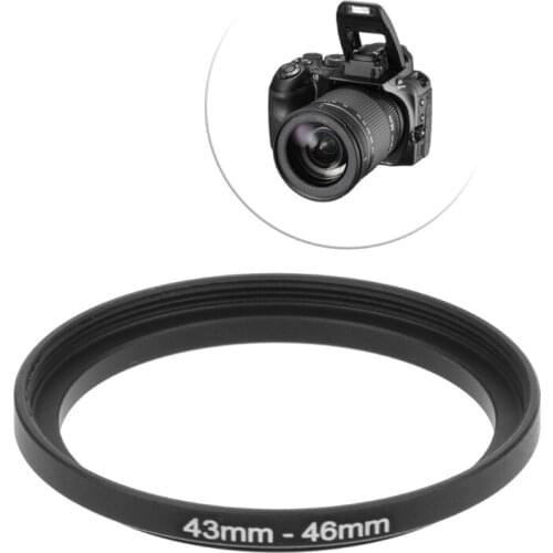 Round 43mm To 46mm Metal Step Up Rings Lens Adapter Filter Camera Tool Accessories New Aluminium alloy Lens Adapter