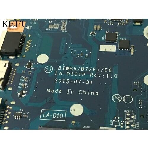 KEFU SUPER 100% NEW BIWB6/ B7/E7 /E8 LA-D101P laptop Motherboard For LENOVO B51-80 I7 CPU COMPARE BEFORE ORDER