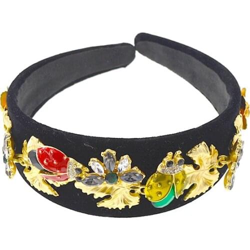 Fashion classical retro hair band gold delicate cross fashion hair band insects hair jewelry hair bands accessories