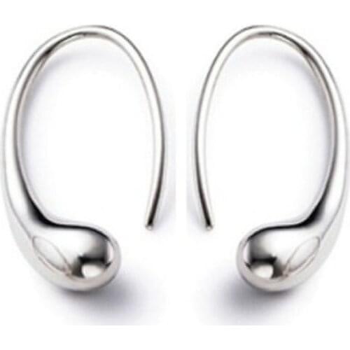 Fashion Jewelry Teardrop Hook 925 sterling Silver Earrings Party Night Club Earrings Jewelry Accessories Trendy Women Earrings