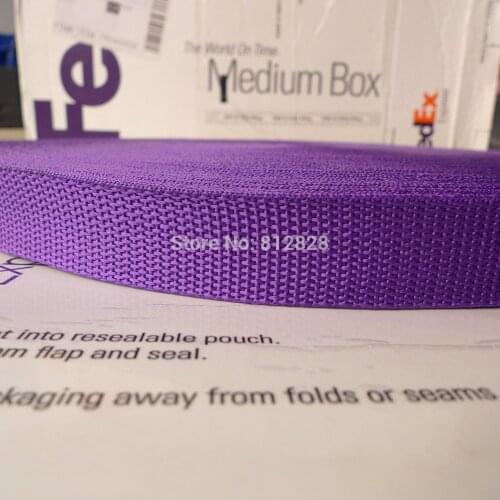 1" 25mm #21 urple Color Nylon Polypropylene Dog Collar Webbing 100 Yards
