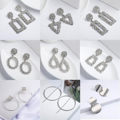 2021 New Fashion Indifference Exaggerated Personality Earrings Womens Fashion Niche Design Sense Advanced Popular Earrings