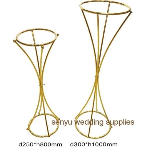 New style 10pcs )80cm/100cm tall )Modern Wedding Centerpieces Metal Geometric Stand for Floral Flower Vase senyu1370
