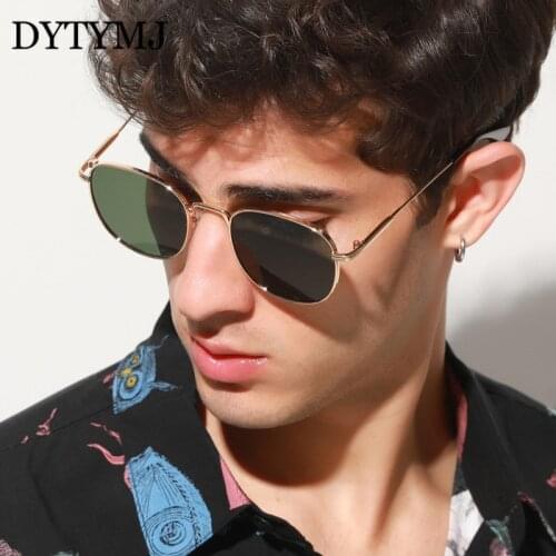 DYTYMJ 2021 Small Retro Sunglasses Men Punk Luxury Brand Glasses Men Oval Eyeglasses Men/Women Designer Gafas De Sol Mujer 2020
