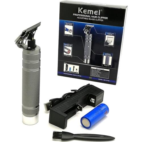 KM-1974 Professional Hair Clipper Barber Carving Crafs Buddha Retro Cordless Trimmer Men T-shape Hair Cutting Machine