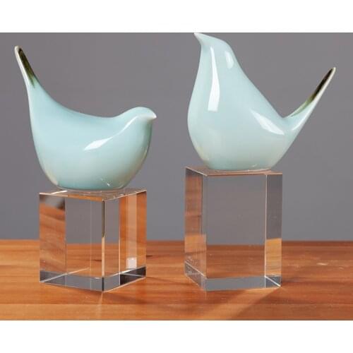 SIMPLE MODERN CERAMIC BIRD ORNAMENTS HOME LIVINGROOM BEDROOM FURNISHINGS DECORATIONS OFFICE CAFE FIGURINES CRAFTS WEDDING GIFTS