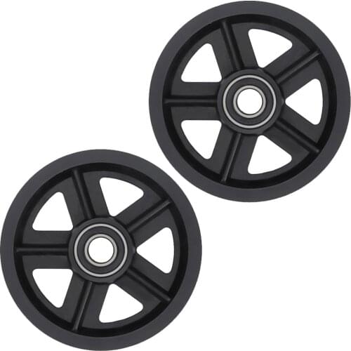 120*15mm Household Sliding Door Pulley Sliding Barn Door Hardware Roller Hanger Kit no rust durable nylon discs wear resistant