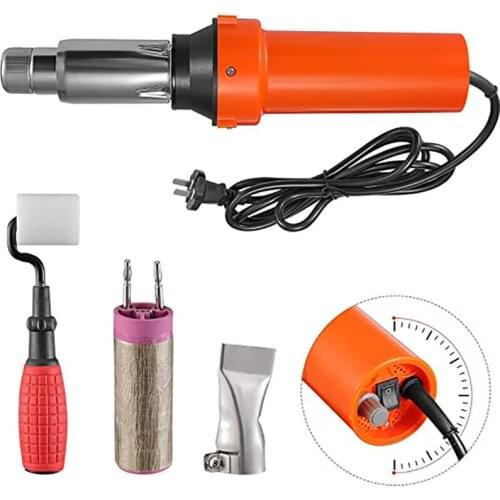 2000W Welding Gun Plastic Hot Air Gun Speed Nozzles 0-680 ° C Polyethylene Welder With Scraper Hot Air Welder DIY Floor Tools