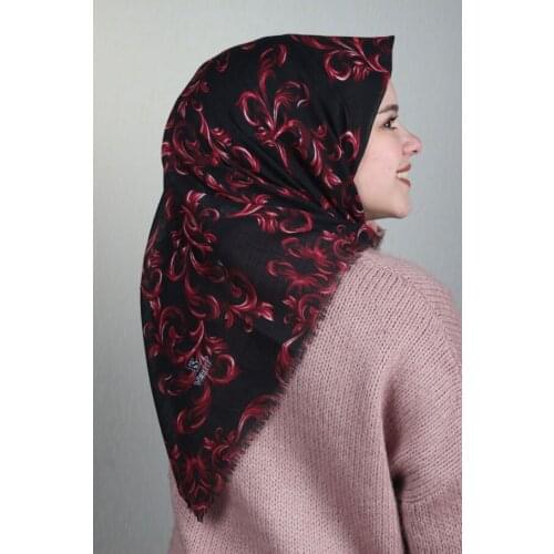 VERTU PATTERNED LINEN FLAMLI SCARF-DESEN-24-RENK-06