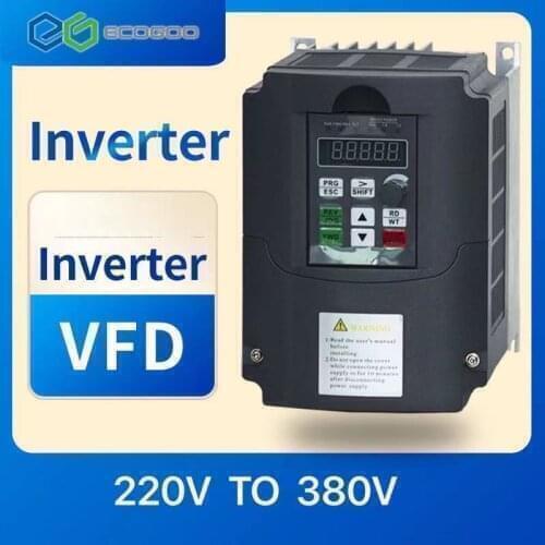 VFD11kw V/F Inverter 220V Single-Phase Input 3-Phase 380V Output Frequency Converter