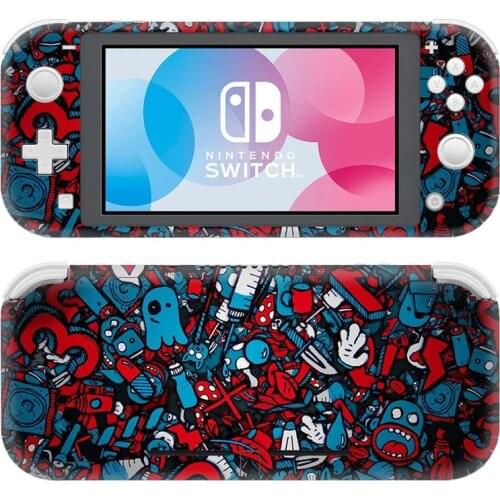 4 Styles Graffiti Style Vinyl Decal Skin Sticker For Nintendo Switch Lite NSL Console Protector Game Accessoriy